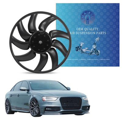 Moteur de ventilateur de refroidissement automobile en caoutchouc d'acier en aluminium pour Audi A4 S4 Q5 A5 A7 Macan