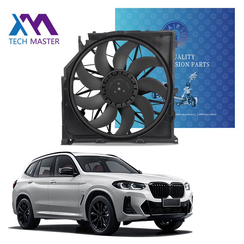 Ventilateur de refroidissement de voiture en plastique efficace avec options OEM pour BMW E83 Certification ISO TS15949
