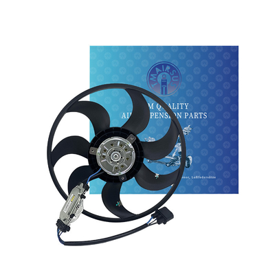 Équipement de ventilateur de refroidissement en caoutchouc, acier et aluminium pour le radiateur Volkswagen Touareg